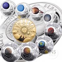 9 x 10 Rubel 2012 Weißrussland - Das Sonnensystem 