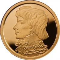 2 $ 2010 Niue Island - Tadeusz Kosciuszko - Gold 