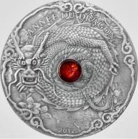 1500 Francs 2012 Togo - Jahr des Drachen mit Bernstein 
