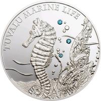 1 $ 2010 Tuvalu - Marine Life - Seepferdchen 