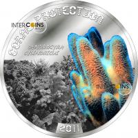 1 $ 2011 TUVALU - Coral Protection - Säulenkoralle 